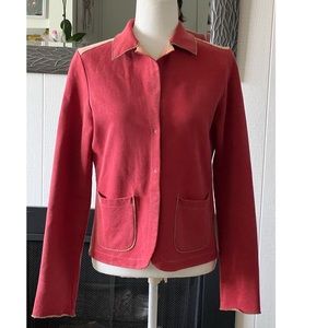 burning torch jacket M one button cotton